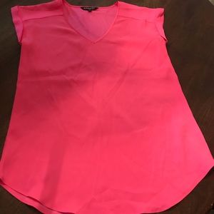 Express bright pink blouse shirt